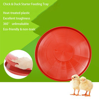 Plateau d'alimentation pour poussins en PP, plateau d'alimentation pour poussins, fournitures avicoles pour poulets, canards, oies, mangeoire pour poussins, seau d'alimentation, tapis