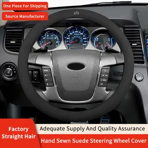 High Quality Round Suede Rubber Universal Fit Steering Wheel Cover Designer For All Car