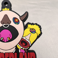 Parches Decorativos de PVC Personalizados de Alta Calidad con Diseño de Dibujos Animados, Emblemas de Goma Suave en 2D y 3D para Ropa y Mochilas