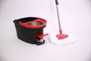 Système complet de serpillière et <span class=keywords><strong>seau</strong></span> 360°, nettoyeur de sols haute performance et écologique, avec manche <span class=keywords><strong>en</strong></span> acier inoxydable et essorage double <span class=keywords><strong>action</strong></span> - Product Image 2