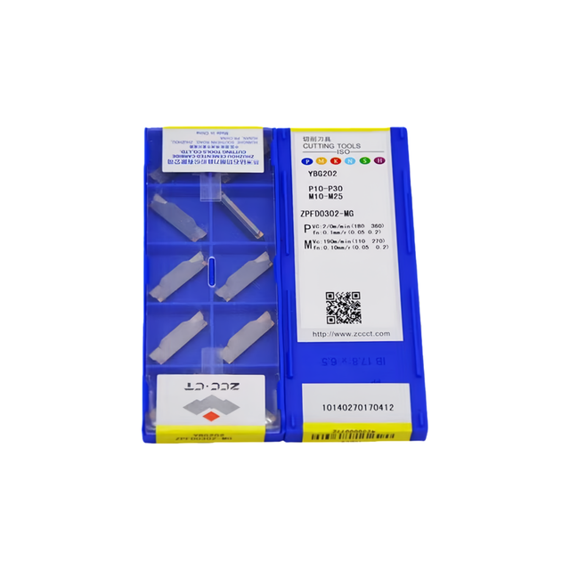 100% Original Zcc-CT Carbide Grooving/Milling Insert with the Best Quality ZPFD0302-MG YBG202 Nigel High Precision