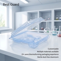 Barquette en plastique transparent PET de qualité alimentaire, écologique, thermoformée, pour ampoules, emballage médical, pilules d'hôpital