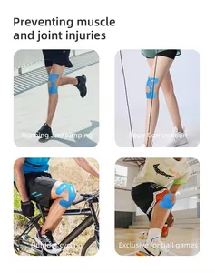 Bande de kinésiologie prédécoupée RS pour le genou – Bande athlétique <span class=keywords><strong>Ktape</strong></span> pour soutien et stabilité – Bande musculaire sportive pour la course à pied – <span class=keywords><strong>Ktape</strong></span> - Product Image 6