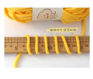 Vente en gros fabricant : Écharpe-couverture en chenille 100% polyester, fil à crocheter fait main pour poupées, artisanat, motifs de teinture, tissage - Product Image 6