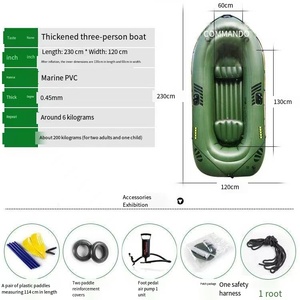 Nuevo Kayak Inflable de PVC para 1-2 Personas, Modelo 2026, Ideal para Aventuras en Ríos de Agua Blanca, Excelente para Rafting, Pesca y Deportes al Aire Libre - Product Image 3