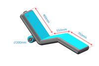 Silla Inflable de PVC para Camping, Sillón Portátil Inflable DWF para Playa, Piscina, Camping, Patio, Relajación al Aire Libre