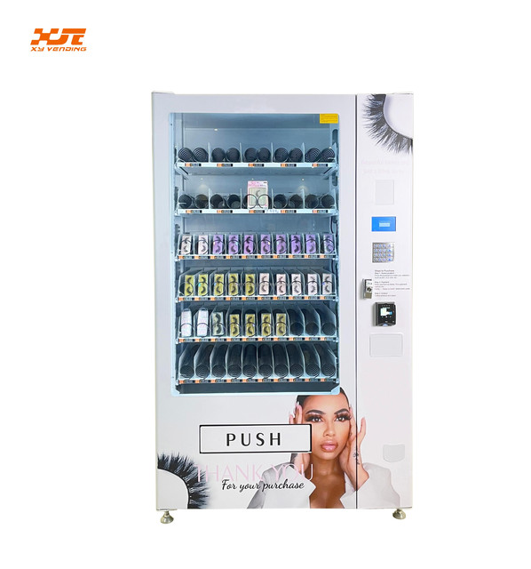 XY Automated Retail Beauty Vending Machine with Card Reader SDK Stainless Steel Cloud-Based Management for Eyelashes & Cosmetics