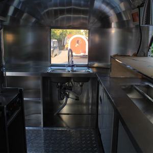 De fibra de vidrio móvil aperitivos Van plegable caravana remolques de carrito de café comida vagón en venta - Product Image 2