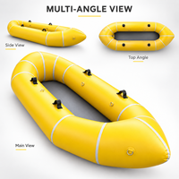 Packraft gonflable 3M pour 2 personnes, kayak en TPU avec plancher Drop Stitch, radeau portable pour lac, rivière, aventures en plein air