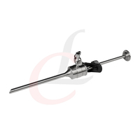 Ensemble de trocaires laparoscopiques réutilisables avec canules à capuchon rabattable 5 mm et 10 mm, avec joint en silicone pour chirurgie abdominale, instrument en acier inoxydable