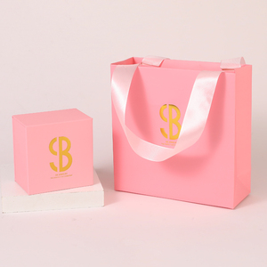 Bolsas de Papel Rosa Impresas Personalizadas al por Mayor, Diseña Tu Propio Logotipo para Empaque de Regalos de Ropa y Calzado - Product Image 4