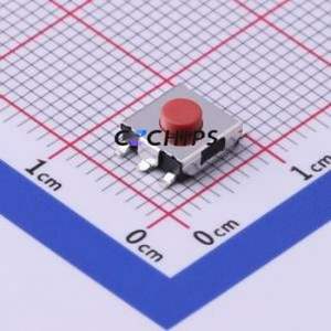UK-B0230G31-SP25Y Tactile Switch SMD-4P,6.2x6.2mm Switch Single Pole Single Throw Round Button 2.5N Vertical Mount - Product Image 1