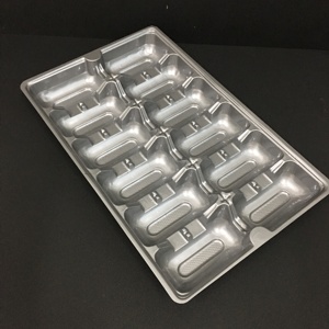 Barquette alimentaire jetable en plastique PET écologique pour huîtres avec 12 compartiments, marque ECODE - Product Image 5