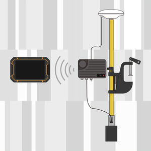 Sonda de Profundidad Portátil Alpha Wi, Sistema de Sondeo para una Sola Persona, Sonda de Profundidad + Unidad Principal + Fuente de Alimentación + RTK, Todo Integrado - Product Image 2