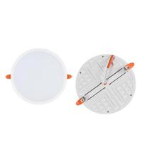 Plafonnier LED infrarouge encastré rond 3W-24W, blanc chaud, en PVC et aluminium, avec détecteur de présence humaine, pour bureau