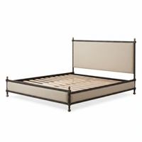 Lit Victoria en tissu Belgrave, lit capitonné de luxe, lit king-size ou queen-size, hôtel, villa, vente en gros sur mesure