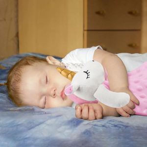 Mantas de Seguridad de Unicornio para Bebés, Manta de Peluche Suave Rosa para Niñas, Juguete de Peluche para Acurrucarse, Animales de Peluche para Bebés - Product Image 2