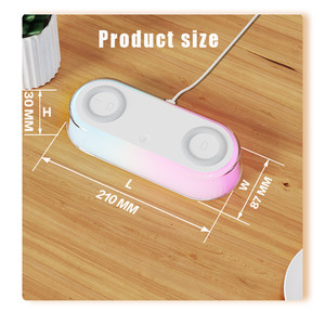 Support de télé<span class=keywords><strong>phone</strong></span> portable avec chargeur sans fil LED, lampe de bureau intelligente, mini lampe sans fil en forme de G, 2 en 1, avec support de chargeur sans fil - Product Image 6