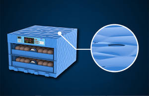 Incubateur automatique miniature de haute qualité pour 64 œufs de <span class=keywords><strong>poulet</strong></span>, de caille et de canard - Product Image 3