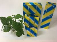 Nouveaux sacs cadeaux de Noël réutilisables à paillettes, mini sacs de courses colorés à ouverture supérieure, recyclables, à fond carré, en plastique PP thermoscellable, OEM