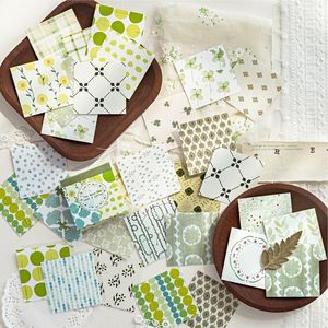 50 Stickers Per Pack Vintage Color Collection Basic Retro Mini Planner DIY Decorative <strong>Backgrounds</strong> - Product Image 3