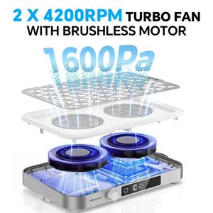 2025 nuevo colector de polvo de uñas para <span class=keywords><strong>manicura</strong></span> y salón de uñas aspiradora silenciosa de doble puerto - Product Image 3