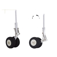Train d'atterrissage CNC 3MM/5MM à amortissement pour DIY, compatible avec les trains d'atterrissage de volant et les trains de roulement pour avions à aile fixe FPV RC et quadricoptères