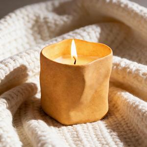 Handmade Ceramic Art <b>Candle</b> Set Minimalist Style Scented Soy <b>Wax</b> <b>Candle</b> Home Decoration Floral Plant Fragrance - Product Image 2