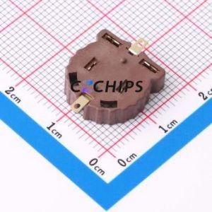 BS-12-B3AA007-R Button & Strip Battery Connector SMD Connector Battery Holder CR1220 Phosphor Bronze Gold - Product Image 2