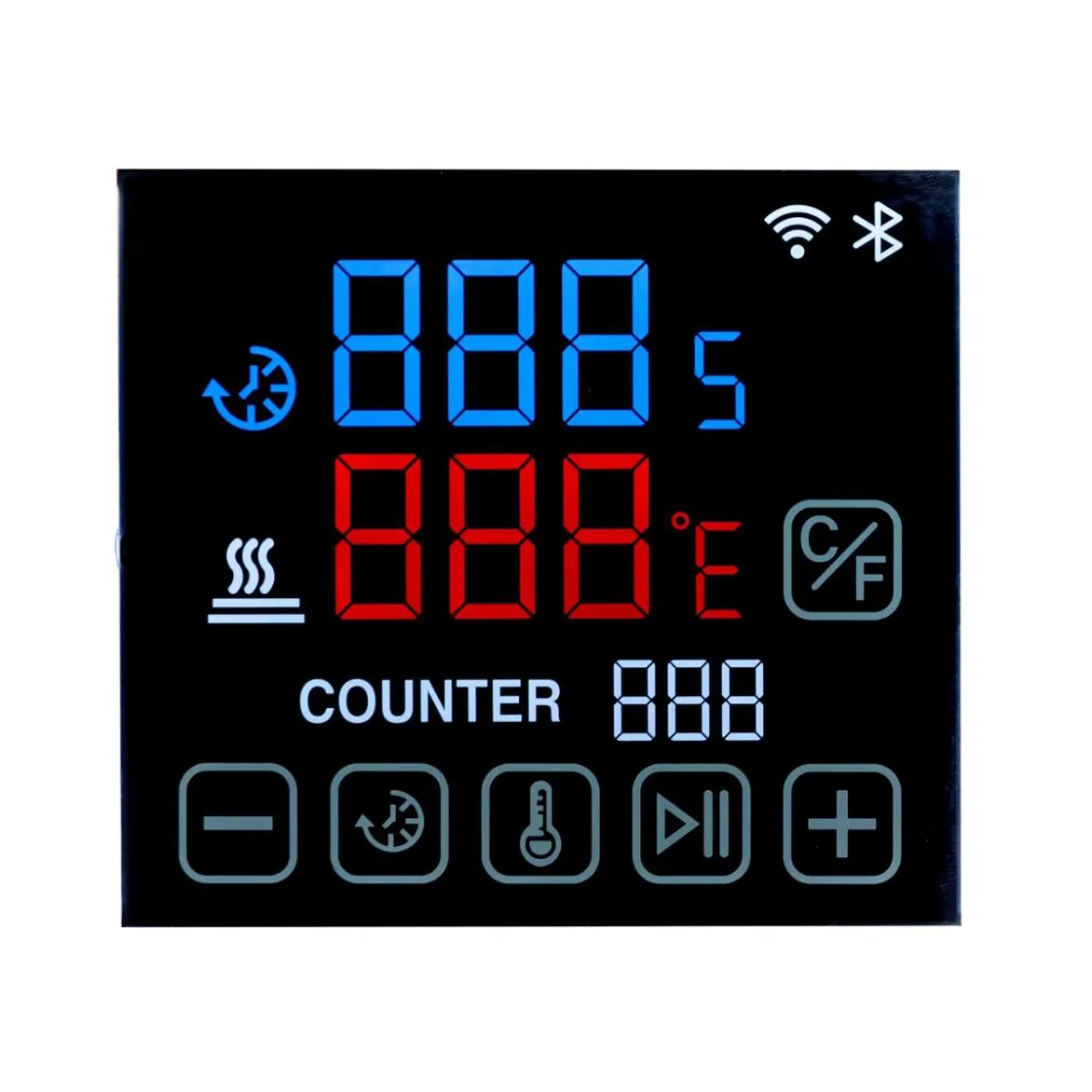 Pantalla LCD personalizada VA, monitor con temperatura amplia para termostato