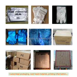 Food Service <strong>Plastic</strong> Polyethylene Disposable <strong>Gloves</strong> with Board Card - Product Image 6