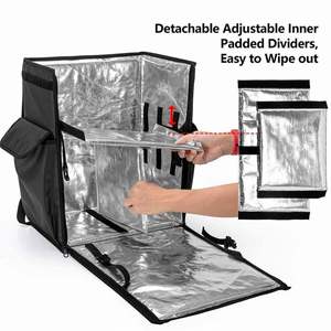 กระเป๋าเป้สะพายหลังแบบมีช่องเก็บความร้อน Eiomrpsible Therwall สำหรับใส่อาหาร แบรนด์สั่งทำพิเศษ  กระเป๋าส่งอาหารฟอยล์อะลูมิเนียม  กระเป๋าเป้สะพายหลังสำหรับเครื่องดื่มเคลื่อนที่ ทำจากผ้าใบ PVC - Product Image 4