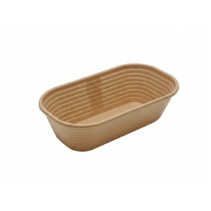 Panier à pain ovale écologique en plastique bio, 22x13,5x8 cm, pour la levée de la pâte, idéal pour boulangerie durable - Product Image 1