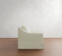 Canapé de salon rembourré avec accoudoirs inclinables, housse amovible, coussin détachable et pieds cylindriques en bois d'hévéa, couleur expresso