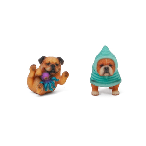 Adornos de Resina de Animales de Dibujos Animados, Bulldog Inglés - Rain & Toy para Decoración de Coche y Escritorio - Product Image 5