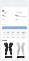Manchons de compression longs pour jambes complètes, genouillères professionnelles, protection fine, antidérapant, élastique, polyester, soutien pour le cyclisme
