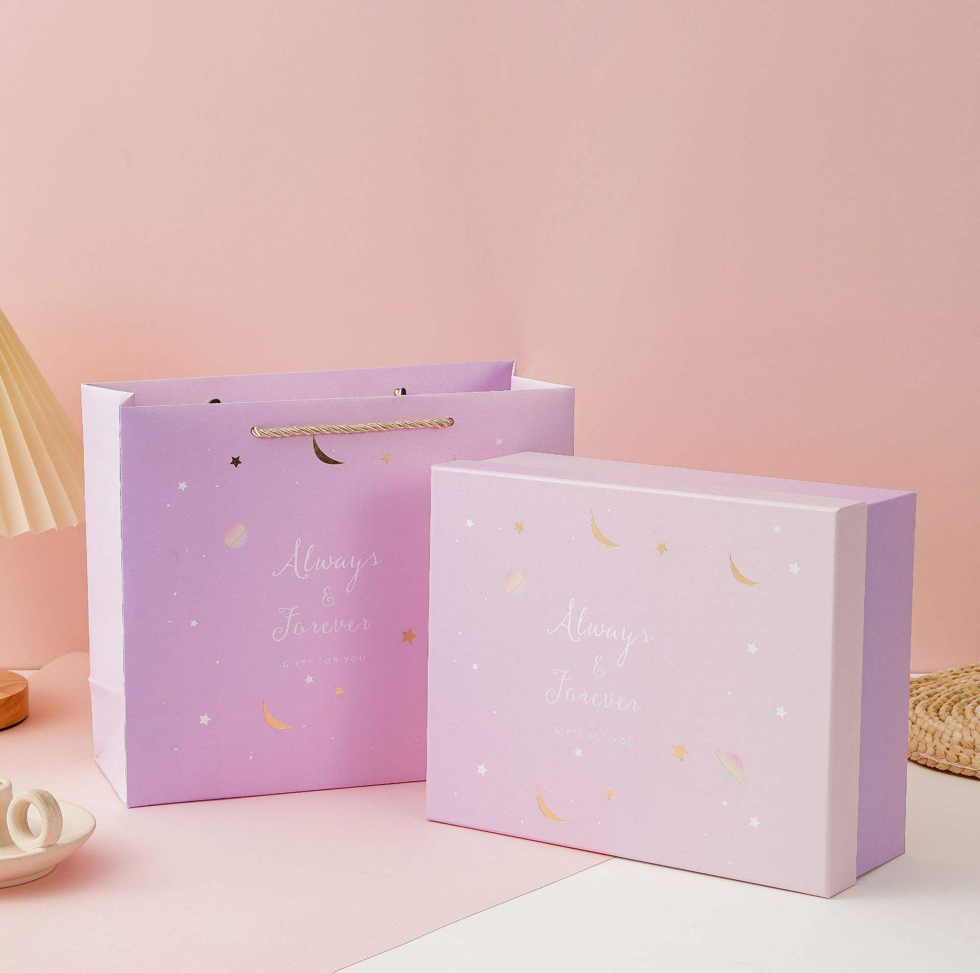 Pearl Star Moon (gift box + gift bag); Large size 33*25 * 10cm