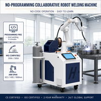 Robot collaboratif de soudage, machine de soudage à l'arc automatisée, cobot sans programmation, portée 922 mm, 1400 mm, 1800 mm, acier, aluminium