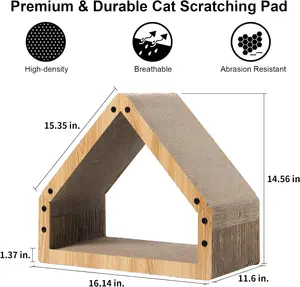 ペットスクラッチパッド猫スクラッチャーハウスホームリビングルームすべての猫のための家具スクラッチベッドを保護猫スクラッチ段ボール