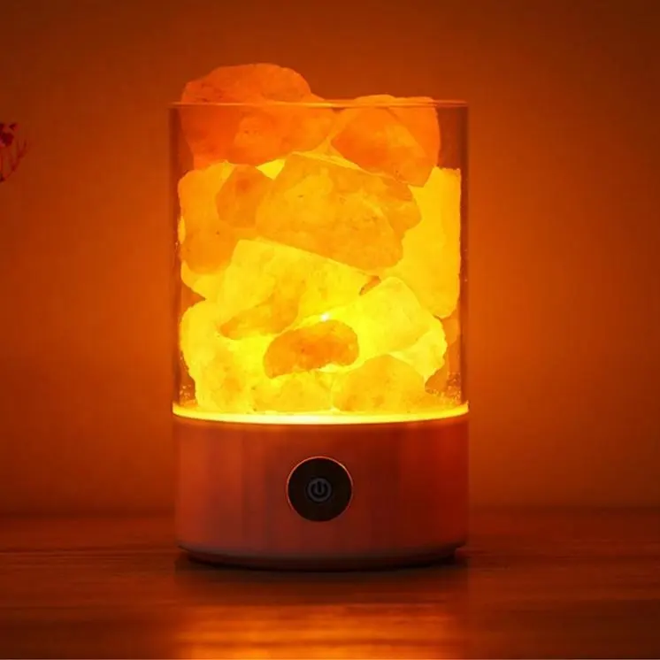 RGB LED Night Light Himalayan Salt Rock LampからChina Factory USB Plug