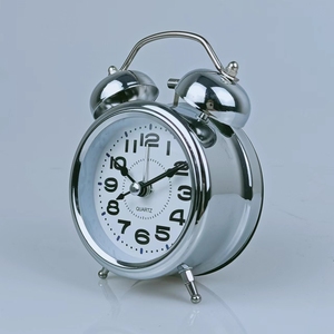 Giá thấp cổ điển 3inch chuông Vòng đồng trẻ em bàn đồng hồ báo thức với kim hiển thị báo lại chức năng thạch anh phong trào - Product Image 3