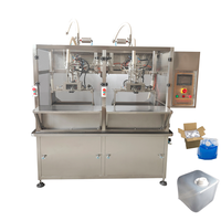 Machine de remplissage automatique double tête aseptique Bag-in-Box 200 sacs/heure pour produits laitiers, yaourt, lait, eau pure, produits chimiques avec moteur
