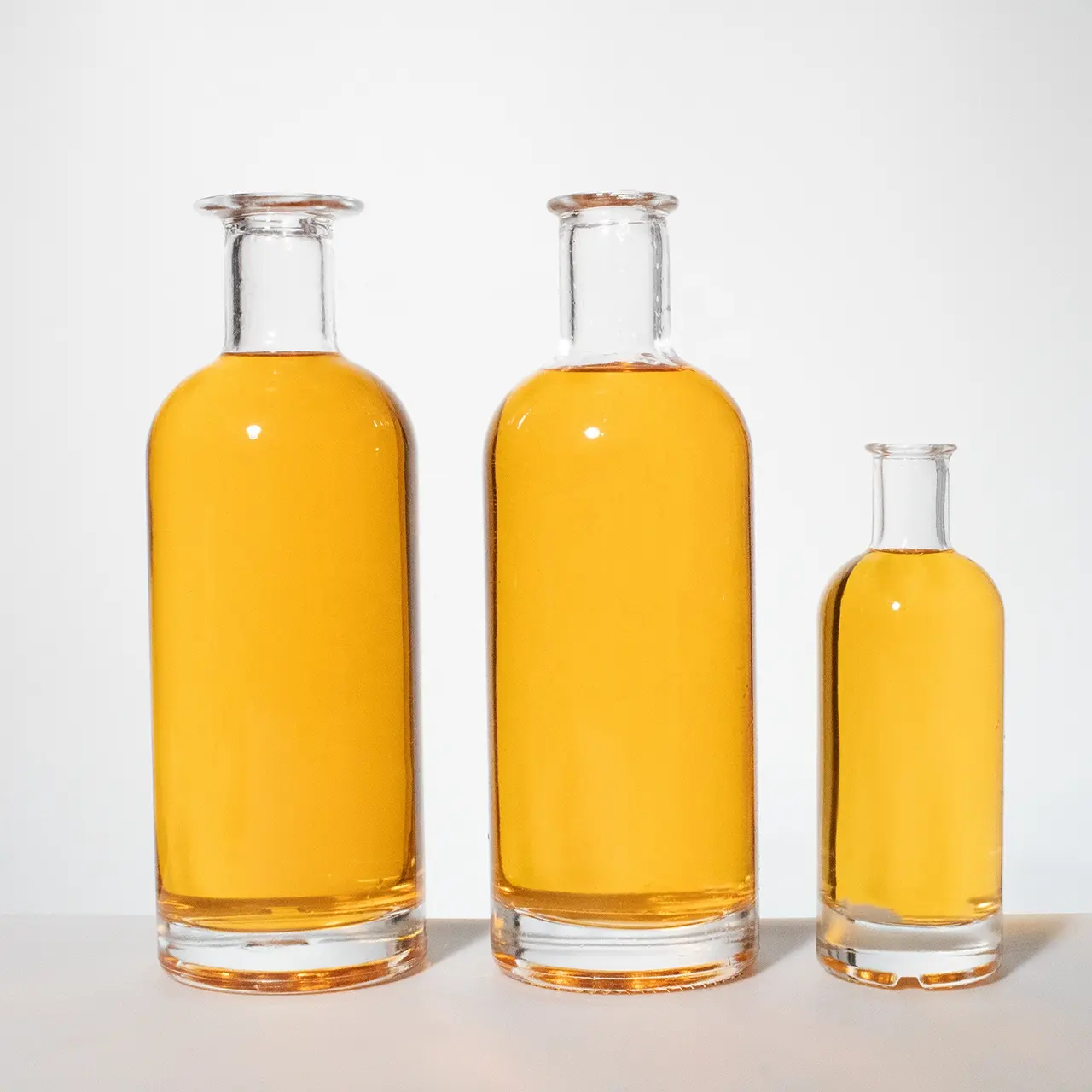 Zylinder Runde Form Breite Lip Extra Flint glas schnaps flasche 70cl Gin 700ml Glas Flaschen
