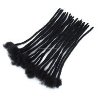 Estensioni Dreadlock Istantanee KAMA 100% Capelli Umani, Fatte a Mano all'Uncinetto, 0.4cm 0.6cm 0.8cm, per Rivenditori
