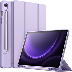 Étui pliable en cuir PU avec fonction de réveil et de veille pour <span class=keywords><strong>Samsung</strong></span> Tab A9 A11 8.7 11 pouces <span class=keywords><strong>S9</strong></span> <span class=keywords><strong>S9</strong></span> FE avec emplacement pour stylet (stylet non inclus) - Product Image 5