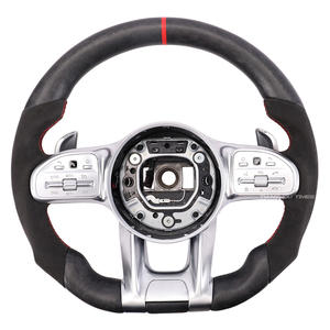 Volant en fibre de carbone forgé pour Mercedes Benz Amg Classe E W212 W213 Cla C117 250 <span class=keywords><strong>200</strong></span> C118 <span class=keywords><strong>Clk</strong></span> <span class=keywords><strong>W209</strong></span> Classe A W177 A200 - Product Image 3