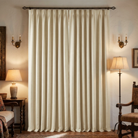 Tissu pour rideaux occultants à texture lisse, tissu mat à haute opacité, pour salon et chambre de luxe