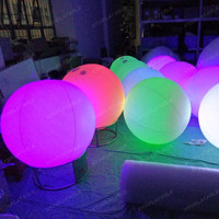 Boule de foule gonflable LED/boules d'éclairage interactives Zygotes/lumières de ballon led pour la décoration de scène
