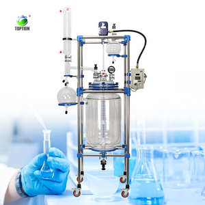 Efficient 5L double layer reactor achieves rapid solvent removal and low volume distillation - Product Image 1