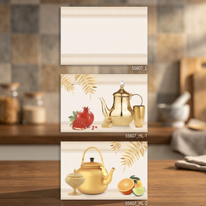 Carreaux de mur en céramique décoratifs colorés 300x450mm finition brillante images imprimées par HD parfaites pour l'intérieur de la salle à manger 12x18 pouces - Product Image 5